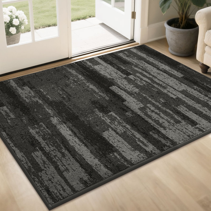 Non-Slip Indoor Doormat, Light Grey, 81.3cm W x 121.9cm L