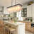 Gennep 6 - Light Unique Rectangle Chandelier with Seashell Accents