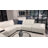 Leather Power Reclining L-Shaped Sectional with Ottoman-67791178