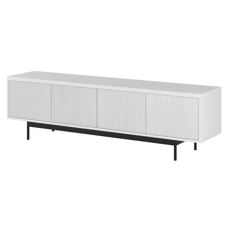 Jaiona Rectangular TV Stand For TV's Up To 75", White