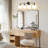 Romale Dimmable Bathroom Vanity Light with 5.9in Milk Opal Glass Globe Shade-533377888-473160373