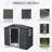 Outdoor Metal Storage Shed with Window and Metal Foundation for Backyard, Patio, Lawn-111523185