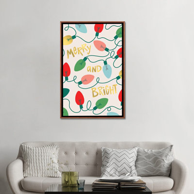 «Merry and Bright I» par Caroline Alfreds - impression d'art graphique