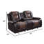 Causeuse inclinable double en similicuir Gurutz-1965923810