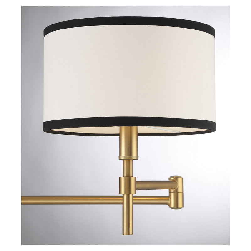 Hadid 1-Light Dimmable Brass Armed Sconce