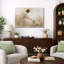 Gentle berger avec agneau, œuvre d'art, impression sur toile encadrée-1783792162-1783792174