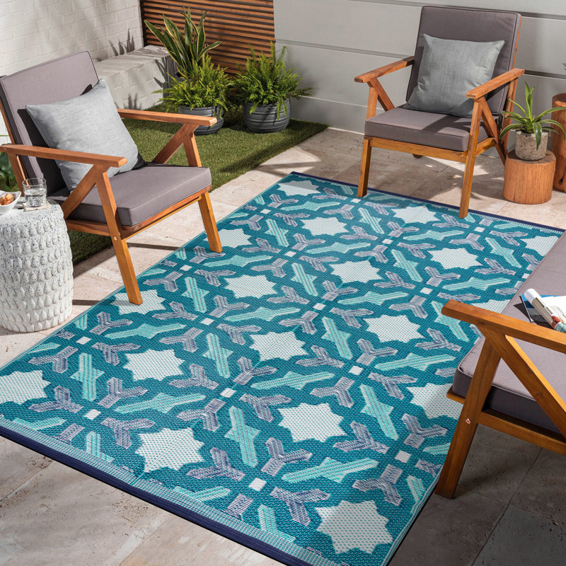 Tapis bleu / vert Aldo, Rectangle 4 pi x 6 pi