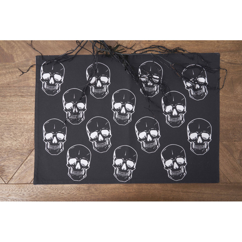 Ensemble de 6 napperons 14 "x 20" Skully