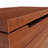 30" Large Bamboo Storage Box with Lid, Free-Stop Hinge & Cutout Handles