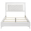 White High Gloss Queen Panel Bed