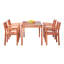 Chaise de patio empilable en eucalyptus-2123550015