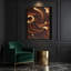 «Abstract Landscape 11», art mural sur toile noire-50017744