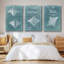 «Midnight Tulip IV», ensemble de 3 reproductions sur toile-97708659-97708660