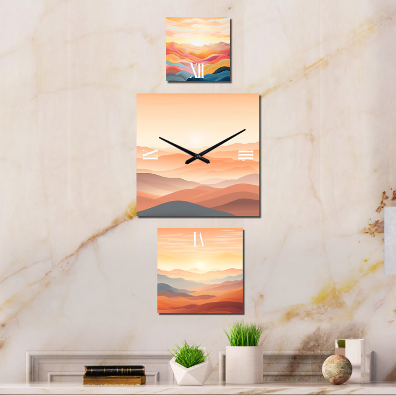 Makayli Metal Wall Clock