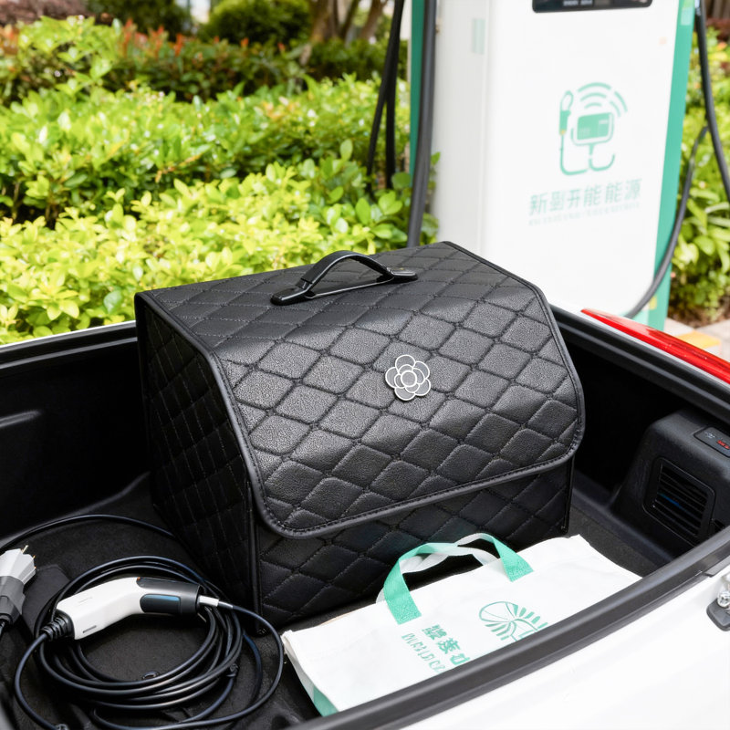 Car Trunk Organizer Box, Black (small)
