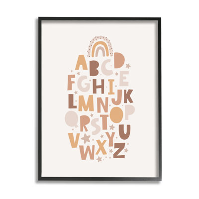 " Muted Alphabet Letters " by LSR Design Studio