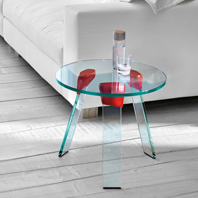 Jerry Glass Top End Table