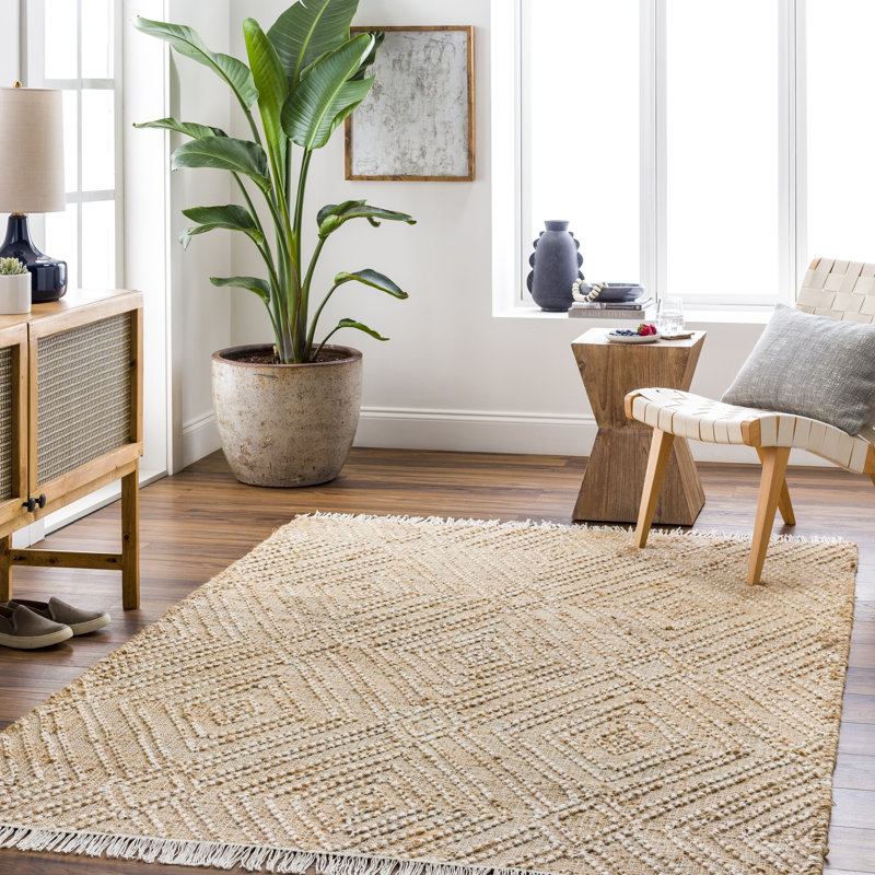 Tapis kaki à motif géométrique Sal, Rectangle 6 pi x 9 pi