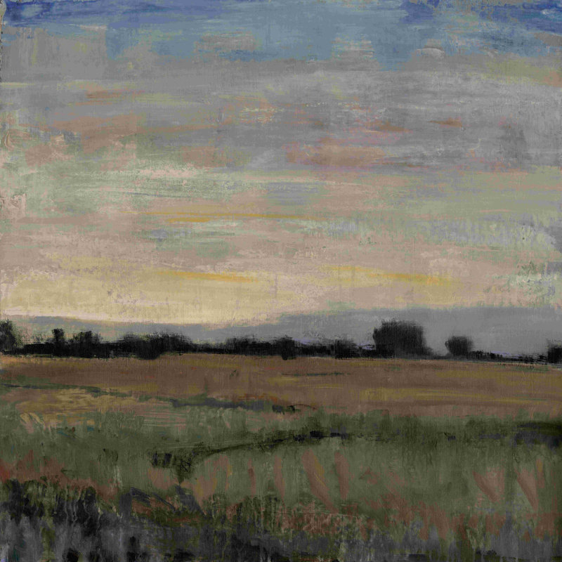 Horizon au crépuscule II, H 30 po x l 30 po