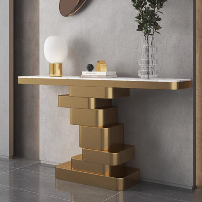 Modern light luxury console table.