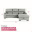 Canapé-lit modulaire de salon luxueux avec rangement et porte-gobelets