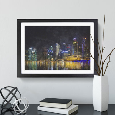 Singapore Skyline Vol.2 - Picture Frame Graphic Art