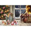 Mini sapin de Noël artificiel 20 pouces avec flocons de neige, pommes de pin, grappes de baies et branches givrées pour les décorations des Fêtes
