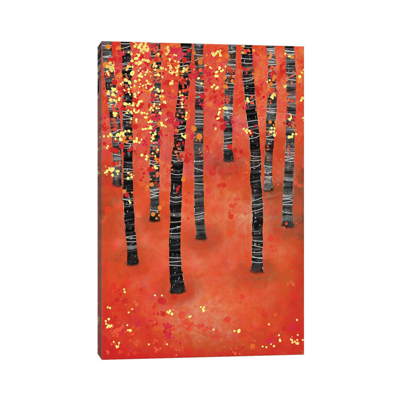 Birches by Nic Squirrell - Wrapped Canvas Painting, 152.5 cm H x 101.5 cm W