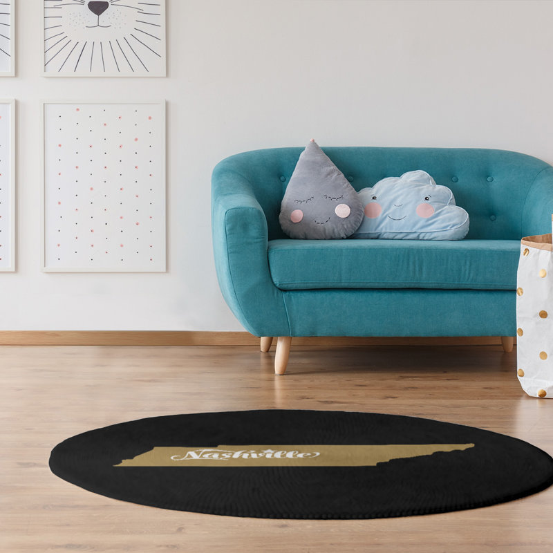 Tapis de l’de la nashville sports, Rond 5 pi