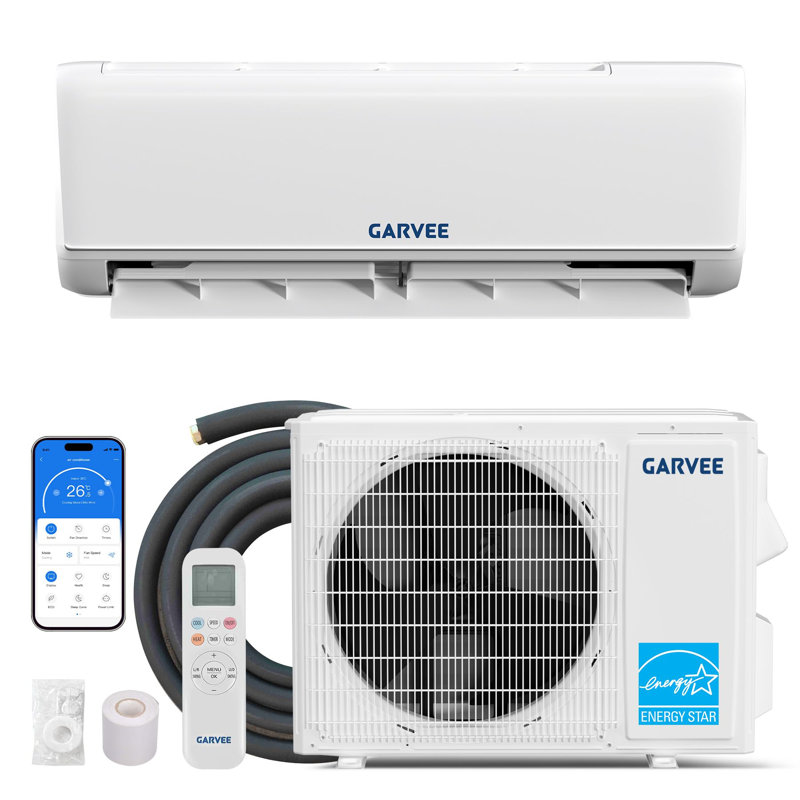 24000 BTU Mini pompe à chaleur à courant alternatif divisé 21 SEER2 onduleur sans conduit 208-230V WiFi