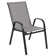 Artu Outdoor Stack Chair with Flex Comfort Material and Metal Frame