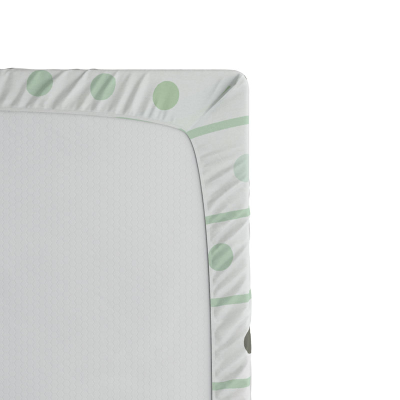 Microfiber Geometric Fitted Sheet, Twin XL Fitted Sheet