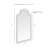 Eiffe Metal Flat Wall Mirror-904317089