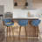 Archaimbaud Swivel Upholstered Counter Stool-23039385-23039386