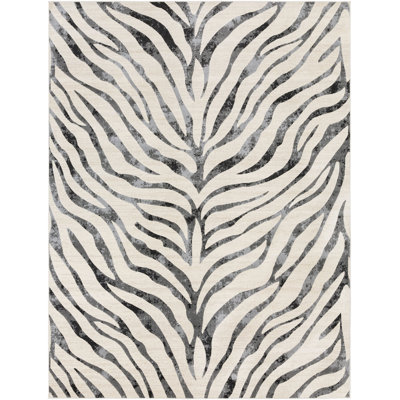 Edsel Animal Print Taupe/Light Gray Area Rug