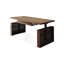 Bureaux rectangulaires en bois massif brun noisette-1839970308
