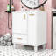 Meuble-lavabo de salle de bain avec lavabo, tablette de porte et tiroir-512586760