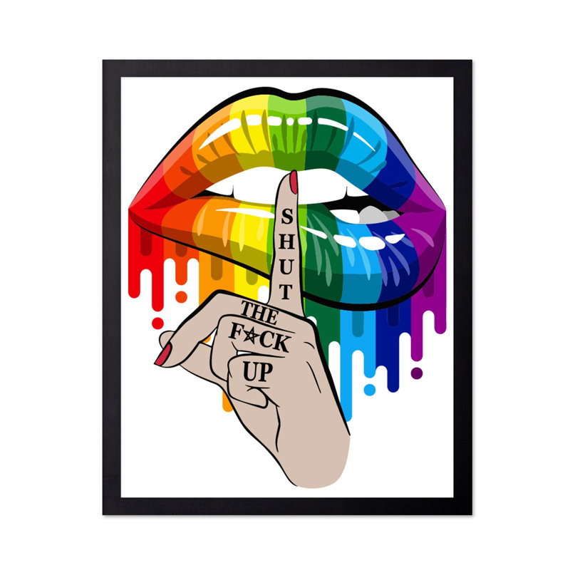 Shut the F Up, Cadre noir, Affiche, H 12 po x l 16 po