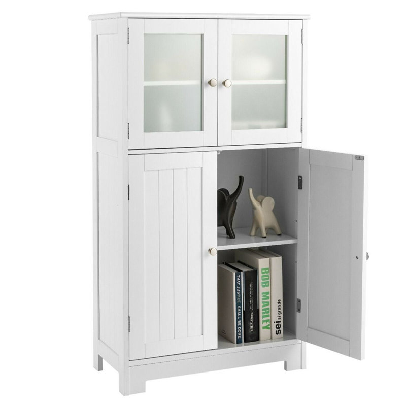 Freestanding Bathroom Cabinet, White