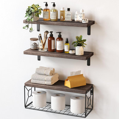 Placia Bathroom Shelves