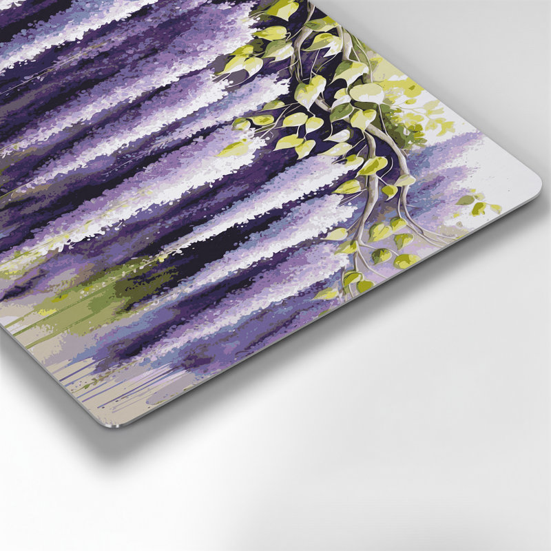 Art mural en métal Botanical Wisteria, H 16 po x l 20 po
