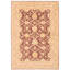 Tapis brun foncé Peshawar Oushak 6 pi 2 po x 8 pi 9 po