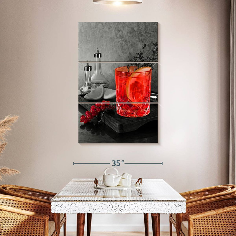 Yarlin Cranberry Lemon Drink, 50" H x 32" W