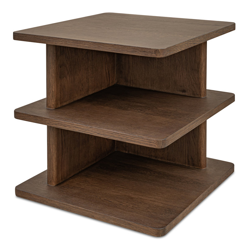 Casey Side Table Dark Brown, Brown