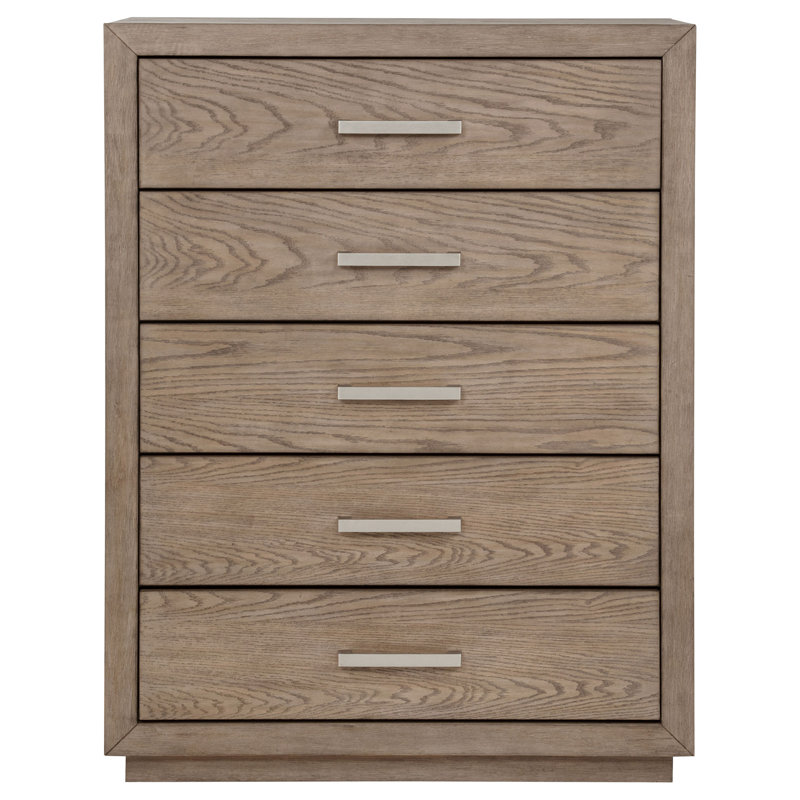 Barley Brown 5-drawer Bedroom Chest