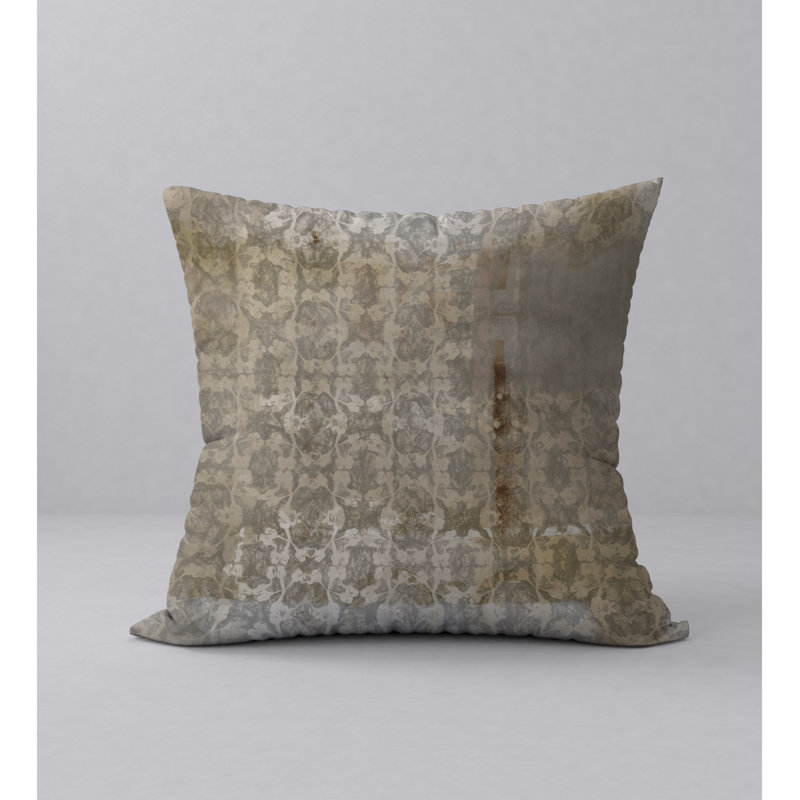 Abstract Reversible Throw Pillow, 18" x 18"