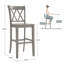 Tabouret de bar et de comptoir en bois massif Fortville-1013470722-1065079235
