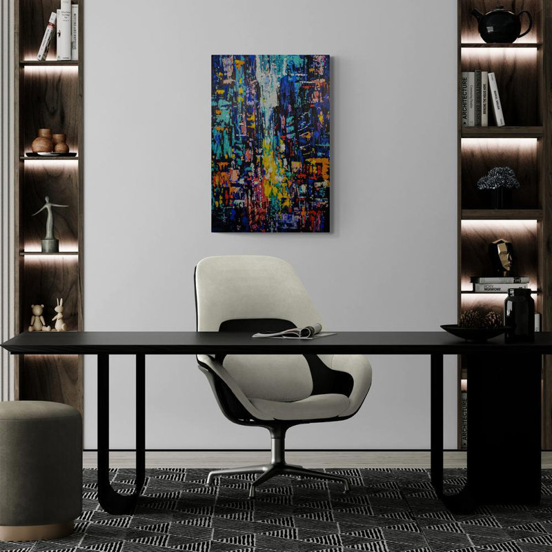Cityscapes, 36" H x 24" W