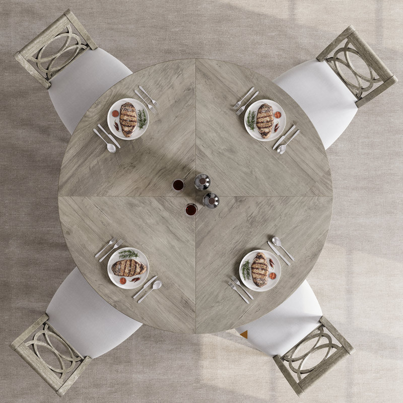 120-cm Industrial Round Dining Table for 4-6, Rustic Wood Top & Durable Base, Built-in Storage Shelf, Adjustable Feet, Spacious Kitchen Table(Table Only, Chairs Not Included)