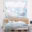 Tapisserie aquarelle aquarelle bleu-28505121